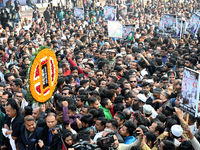 People Are Gathering To Pay Tribute To The Martyred Intellectuals At The Martyred Intellectuals Memorial At Mirpur In Dhaka, Bangladesh, On...