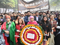 People Are Gathering To Pay Tribute To The Martyred Intellectuals At The Martyred Intellectuals Memorial At Mirpur In Dhaka, Bangladesh, On...