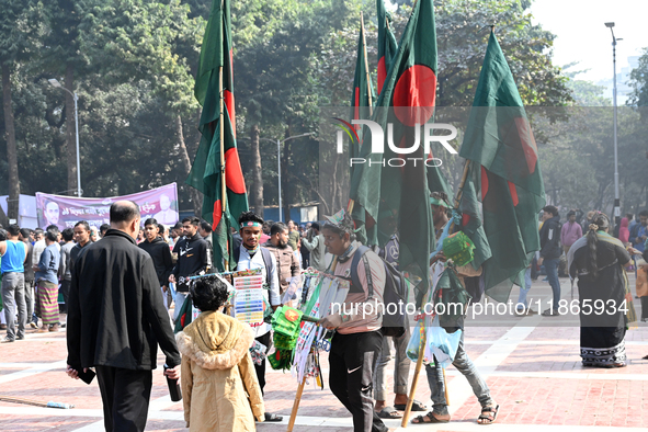 People Are Gathering To Pay Tribute To The Martyred Intellectuals At The Martyred Intellectuals Memorial At Mirpur In Dhaka, Bangladesh, On...