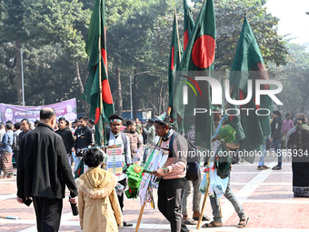 People Are Gathering To Pay Tribute To The Martyred Intellectuals At The Martyred Intellectuals Memorial At Mirpur In Dhaka, Bangladesh, On...