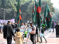 People Are Gathering To Pay Tribute To The Martyred Intellectuals At The Martyred Intellectuals Memorial At Mirpur In Dhaka, Bangladesh, On...