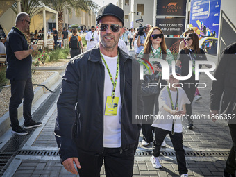 Jason Statham attends the Formula One in Abu Dhabi during the race day. F1 Etihad Airways Abu Dhabi Grand Prix at Yas Marina Circuit in Abu...