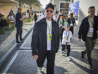 Jason Statham attends the Formula One in Abu Dhabi during the race day. F1 Etihad Airways Abu Dhabi Grand Prix at Yas Marina Circuit in Abu...