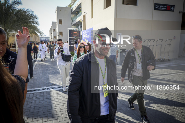 Jason Statham attends the Formula One in Abu Dhabi during the race day. F1 Etihad Airways Abu Dhabi Grand Prix at Yas Marina Circuit in Abu...