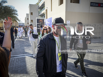 Jason Statham attends the Formula One in Abu Dhabi during the race day. F1 Etihad Airways Abu Dhabi Grand Prix at Yas Marina Circuit in Abu...