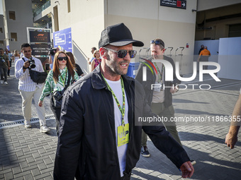 Jason Statham attends the Formula One in Abu Dhabi during the race day. F1 Etihad Airways Abu Dhabi Grand Prix at Yas Marina Circuit in Abu...