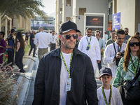 Jason Statham attends the Formula One in Abu Dhabi during the race day. F1 Etihad Airways Abu Dhabi Grand Prix at Yas Marina Circuit in Abu...