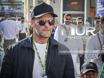 Jason Statham attends the Formula One in Abu Dhabi during the race day. F1 Etihad Airways Abu Dhabi Grand Prix at Yas Marina Circuit in Abu...