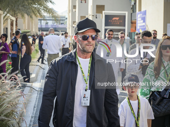 Jason Statham attends the Formula One in Abu Dhabi during the race day. F1 Etihad Airways Abu Dhabi Grand Prix at Yas Marina Circuit in Abu...