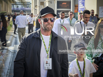 Jason Statham attends the Formula One in Abu Dhabi during the race day. F1 Etihad Airways Abu Dhabi Grand Prix at Yas Marina Circuit in Abu...