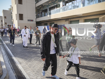 Jason Statham attends the Formula One in Abu Dhabi during the race day. F1 Etihad Airways Abu Dhabi Grand Prix at Yas Marina Circuit in Abu...