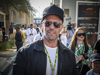 Jason Statham attends the Formula One in Abu Dhabi during the race day. F1 Etihad Airways Abu Dhabi Grand Prix at Yas Marina Circuit in Abu...