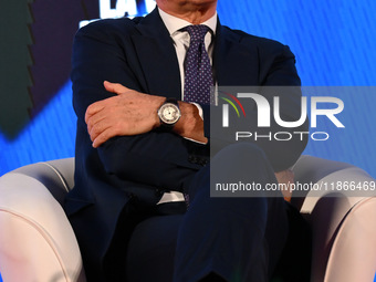 Giuseppe Conte, leader of the Movimento Cinque Stelle, participates in the Atreju event, the Brothers of Italy party, at the Circus Maximus...