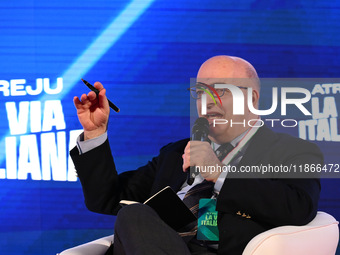 Mario Sechi, director of the LIBERO newspaper, participates in the Atreju event, the Brothers of Italy party, at the Circus Maximus in Rome,...