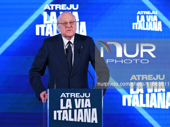 Najib Mikati, Prime Minister of Lebanon, participates in the Atreju event, the Brothers of Italy party, at the Circus Maximus in Rome, Italy...