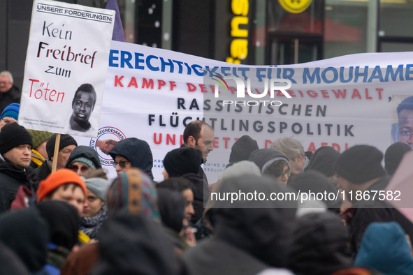 More than a thousand people take part in a demonstration against the latest court verdict over the police shooting that results in the death...