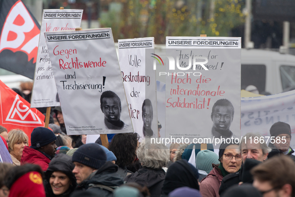 More than a thousand people take part in a demonstration against the latest court verdict over the police shooting that resulted in the deat...