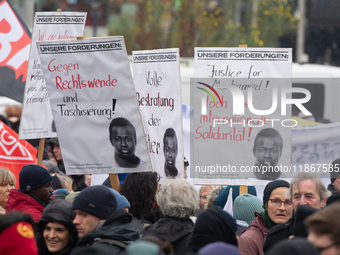 More than a thousand people take part in a demonstration against the latest court verdict over the police shooting that resulted in the deat...