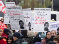 More than a thousand people take part in a demonstration against the latest court verdict over the police shooting that resulted in the deat...