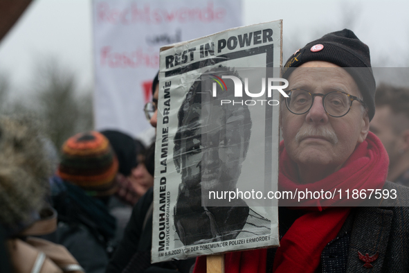 More than a thousand people take part in a demonstration against the latest court verdict over the police shooting that results in the death...