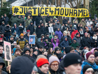 More than a thousand people take part in a demonstration against the latest court verdict over the police shooting that results in the death...