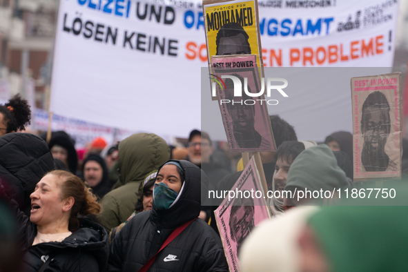 More than a thousand people take part in a demonstration against the latest court verdict over the police shooting that results in the death...