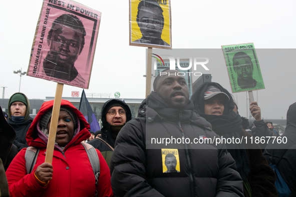 More than a thousand people take part in a demonstration against the latest court verdict over the police shooting that results in the death...