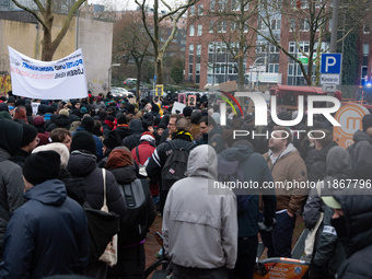 More than a thousand people take part in a demonstration against the latest court verdict over the police shooting that results in the death...