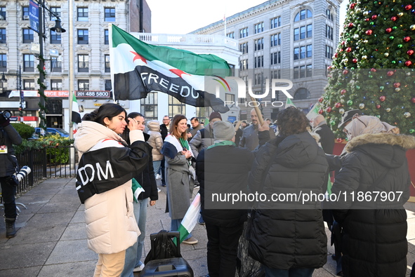 Mayor Andre Sayegh of Paterson, New Jersey, and Mayor Mohamed Khairullah of Prospect Park, New Jersey, host the Syrian Flag Raising Ceremony...