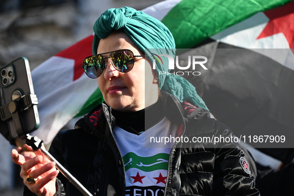 Mayor Andre Sayegh of Paterson, New Jersey, and Mayor Mohamed Khairullah of Prospect Park, New Jersey, host the Syrian Flag Raising Ceremony...