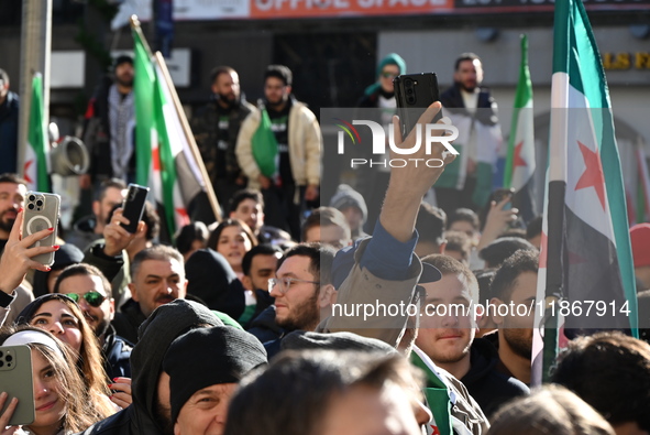 Mayor Andre Sayegh of Paterson, New Jersey, and Mayor Mohamed Khairullah of Prospect Park, New Jersey, host the Syrian Flag Raising Ceremony...