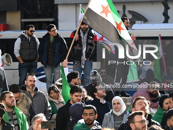 Mayor Andre Sayegh of Paterson, New Jersey, and Mayor Mohamed Khairullah of Prospect Park, New Jersey, host the Syrian Flag Raising Ceremony...