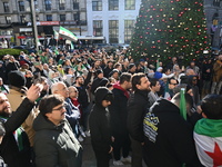 Mayor Andre Sayegh of Paterson, New Jersey, and Mayor Mohamed Khairullah of Prospect Park, New Jersey, host the Syrian Flag Raising Ceremony...