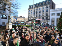 Mayor Andre Sayegh of Paterson, New Jersey, and Mayor Mohamed Khairullah of Prospect Park, New Jersey, host the Syrian Flag Raising Ceremony...