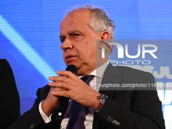 Matteo Piantedosi, Minister of the Interior, participates in the Atreju event, the Brothers of Italy party, at the Circus Maximus in Rome, I...