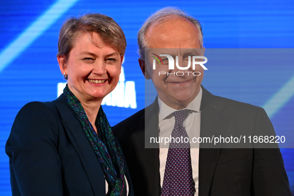 Yvette Cooper, UK Minister of the Interior, and Matteo Piantedosi, Minister of the Interior, participate in the Atreju event, the Brothers o...