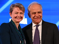 Yvette Cooper, UK Minister of the Interior, and Matteo Piantedosi, Minister of the Interior, participate in the Atreju event, the Brothers o...