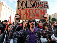 People participate in the national demonstration against the security bill, which involves over 200 groups including students, unions, assoc...