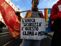 People participate in the national demonstration against the security bill, which involves over 200 groups including students, unions, assoc...