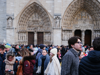 The forecourt of Notre-Dame reopens to tourists and Parisians after five years of closure. (