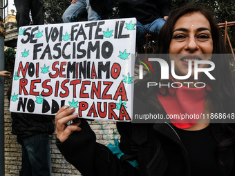 People participate in the national demonstration against the security bill, which involves over 200 groups including students, unions, assoc...