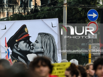 People participate in the national demonstration against the security bill, which involves over 200 groups including students, unions, assoc...