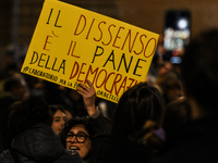 People participate in the national demonstration against the security bill, which involves over 200 groups including students, unions, assoc...