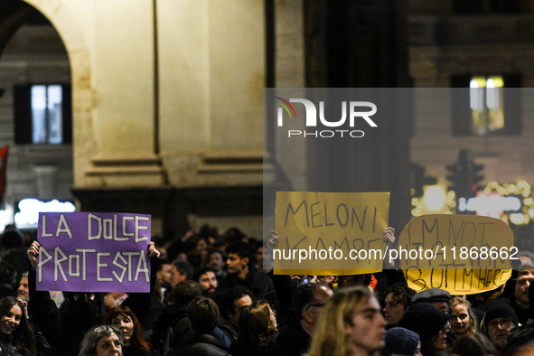 People participate in the national demonstration against the security bill, which involves over 200 groups including students, unions, assoc...