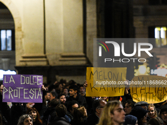 People participate in the national demonstration against the security bill, which involves over 200 groups including students, unions, assoc...