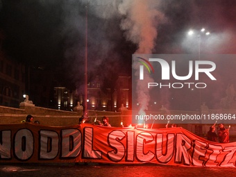 People participate in the national demonstration against the security bill, which involves over 200 groups including students, unions, assoc...