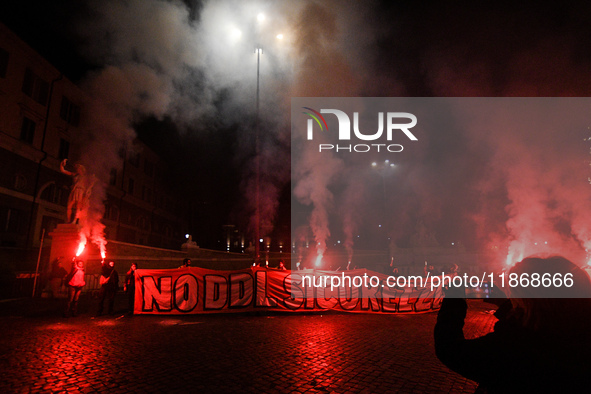 People participate in the national demonstration against the security bill, which involves over 200 groups including students, unions, assoc...