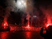 People participate in the national demonstration against the security bill, which involves over 200 groups including students, unions, assoc...