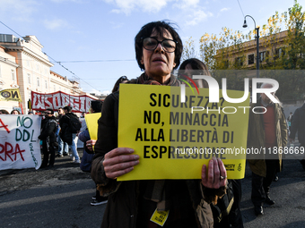 People participate in the national demonstration against the security bill, which involves over 200 groups including students, unions, assoc...