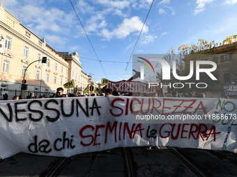 People participate in the national demonstration against the security bill, which involves over 200 groups including students, unions, assoc...